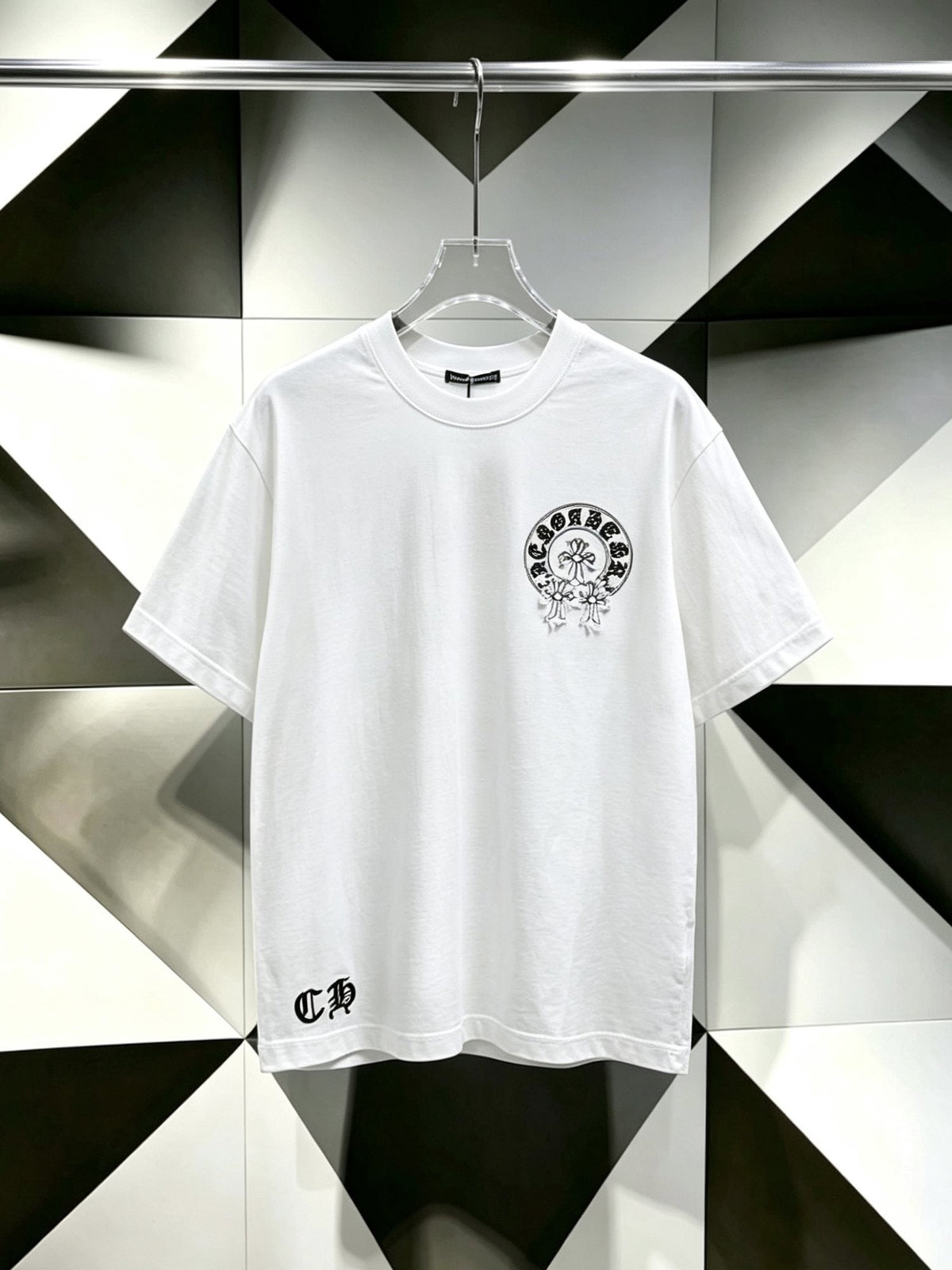 Chrome Hearts Floral Gothic Graphic T-Shirt