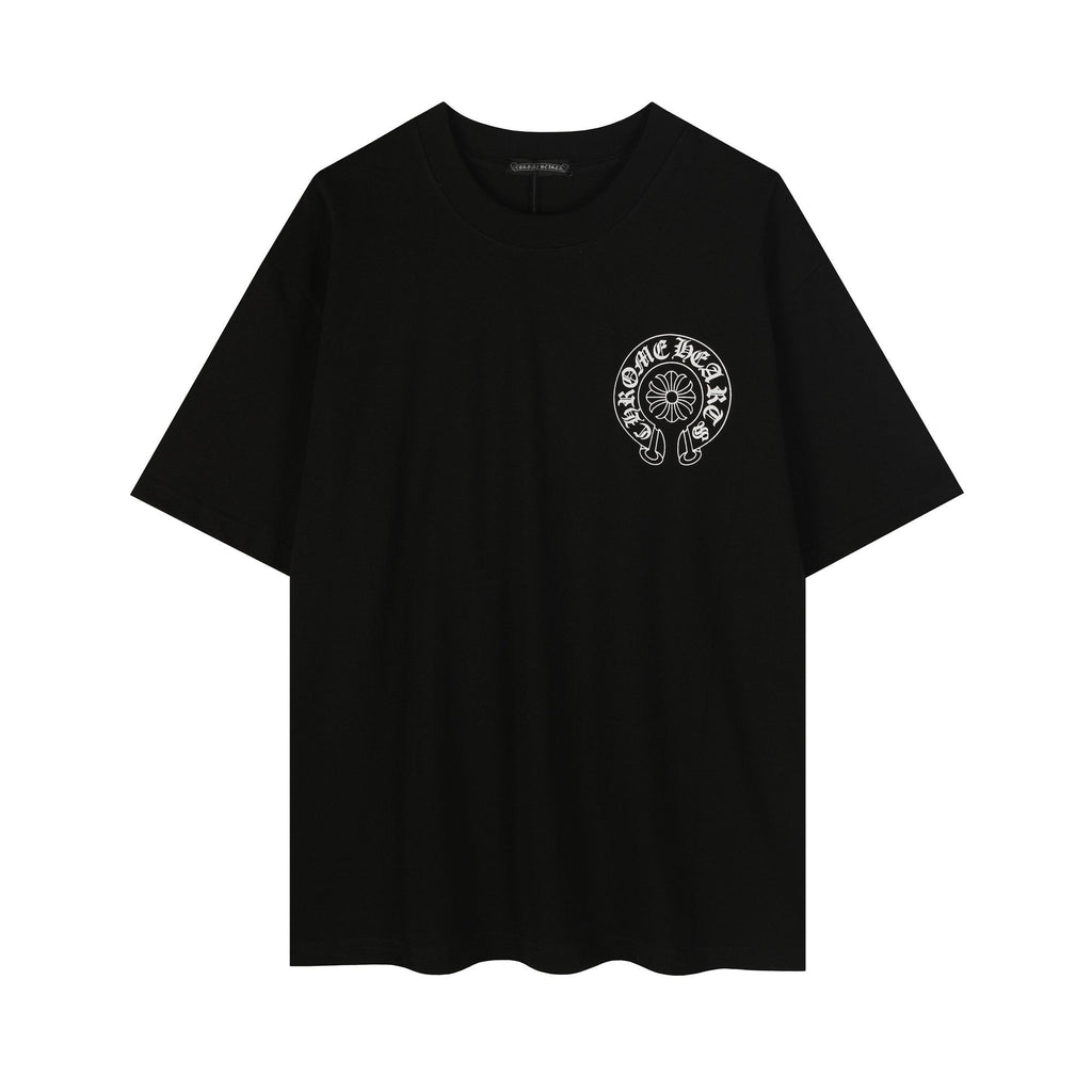 Chrome Hearts Horseshoe Floral Graphic T-Shirt