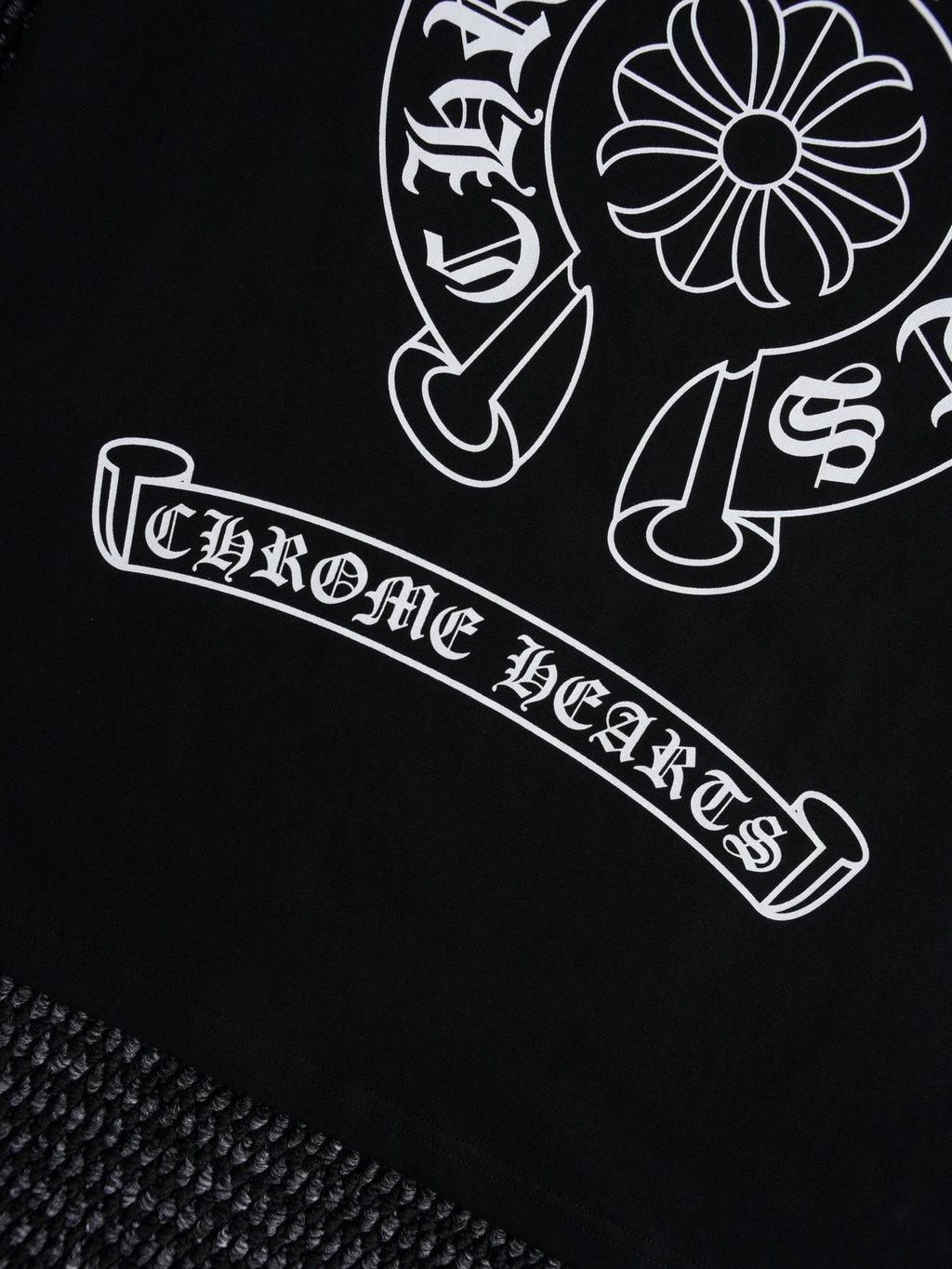Chrome Hearts Horseshoe Floral Graphic T-Shirt