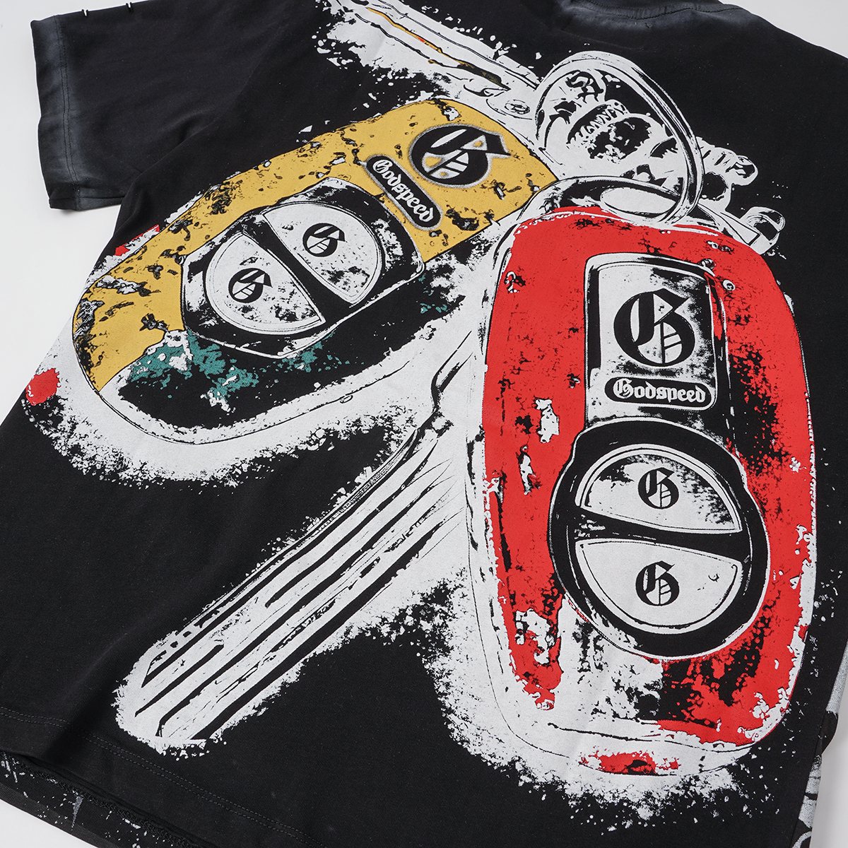 Godspeed Washed Car & Key Graphic Short-Sleeve T-Shirt