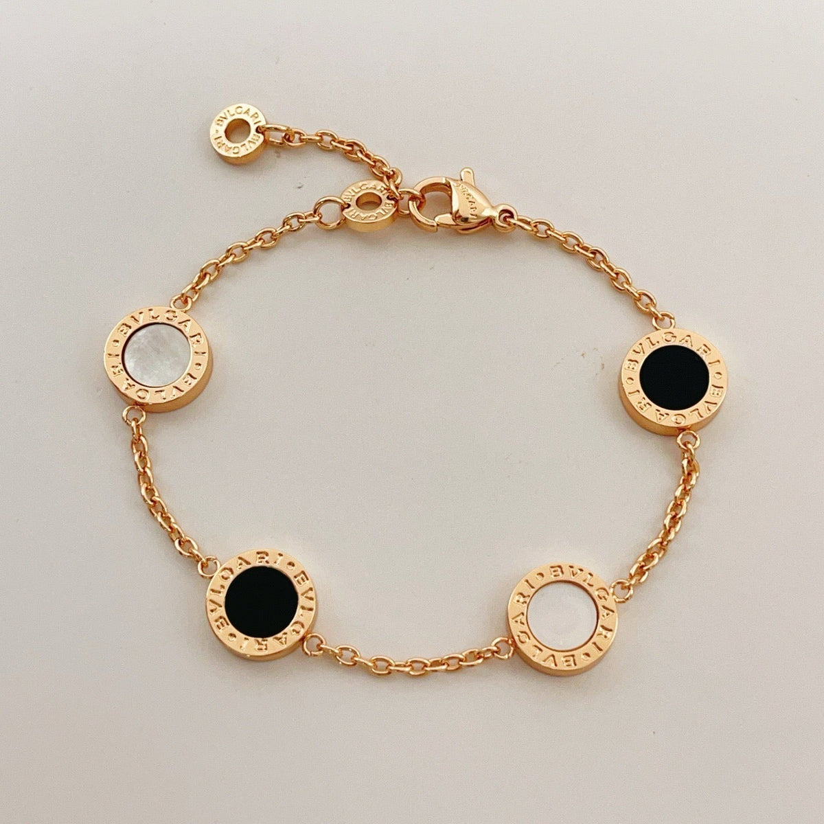 BVLGARI Black and White Fritillaria Bracelet