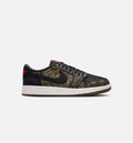 Air Jordan 1 Retro Low OG Laser Black And Varsity Red Grade School Lifestyle Shoes - Black/Varsity Red/Summit White