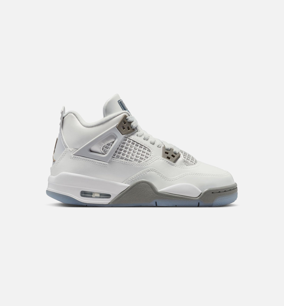 Air Jordan 4 Retro Blue Chill Big Kids' Sneakers - Photon Dust / Blue / White