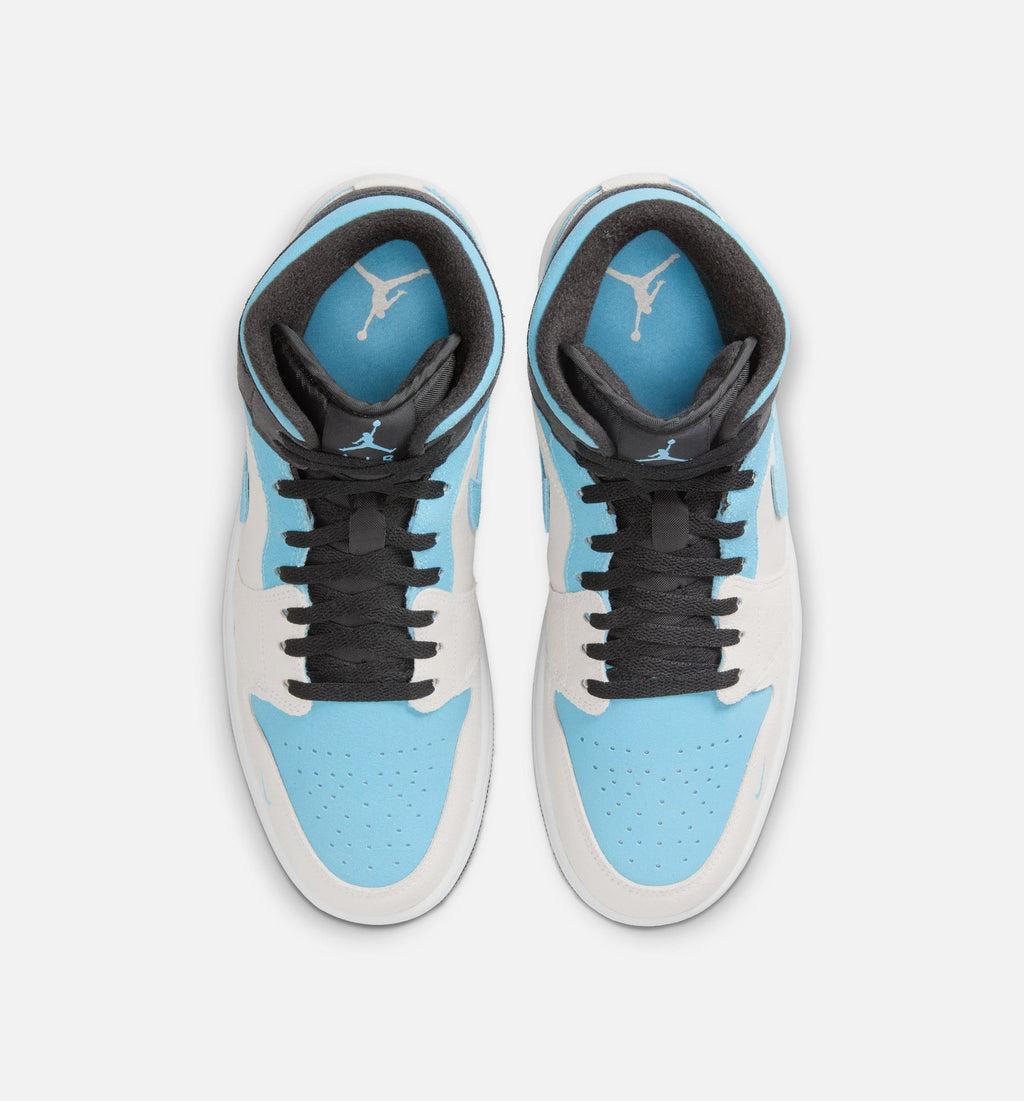 Air Jordan 1 Mid SE - Men's Lifestyle Sneaker (Summit White/Blue Chill/Black)