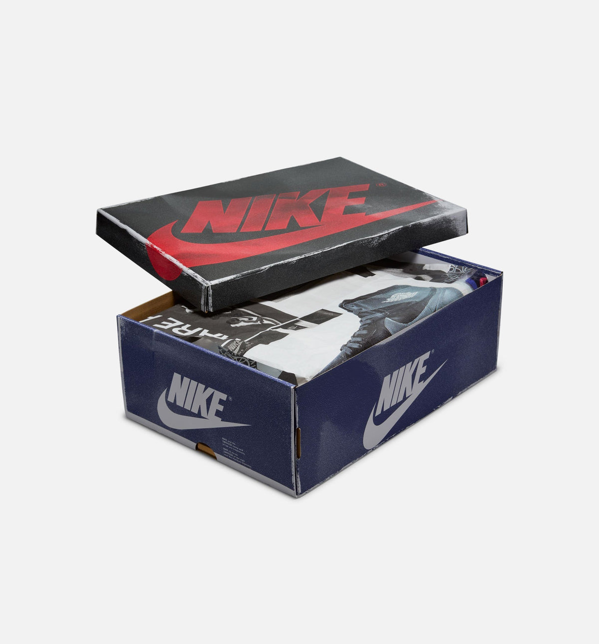 Air Jordan 1 Retro High OG Rare Air Deep Royal Blue Men's Shoes - White Black Neutral Grey Deep Royal Blue