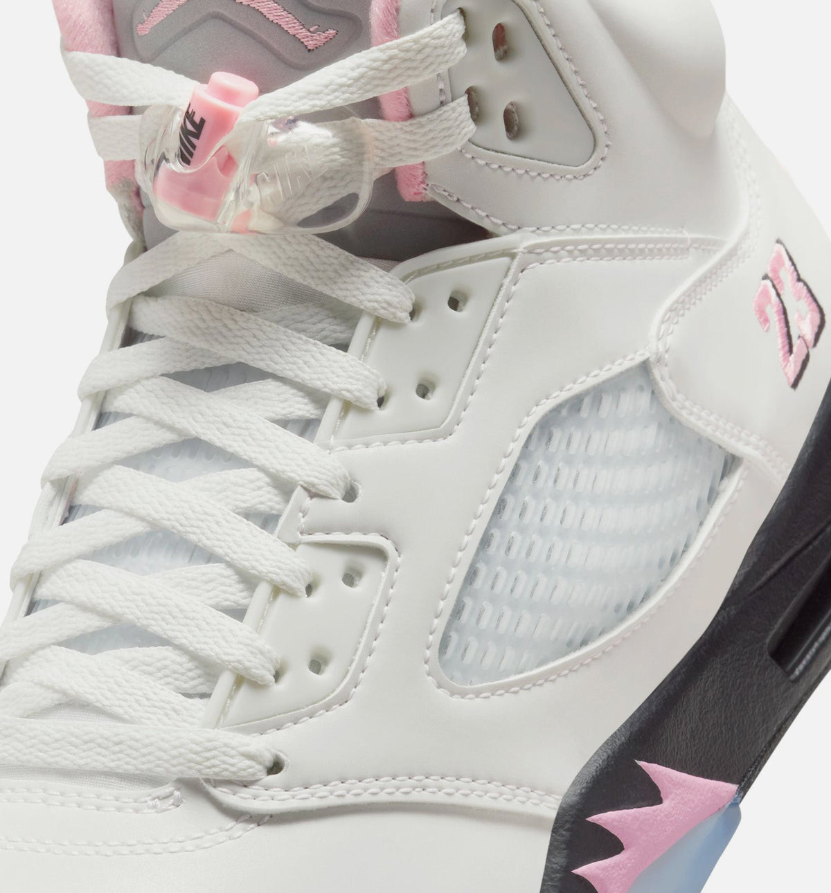 Air Jordan 5 Retro 'Medium Soft Pink' - Men's Lifestyle Sneaker (White/Soft Pink/Black)