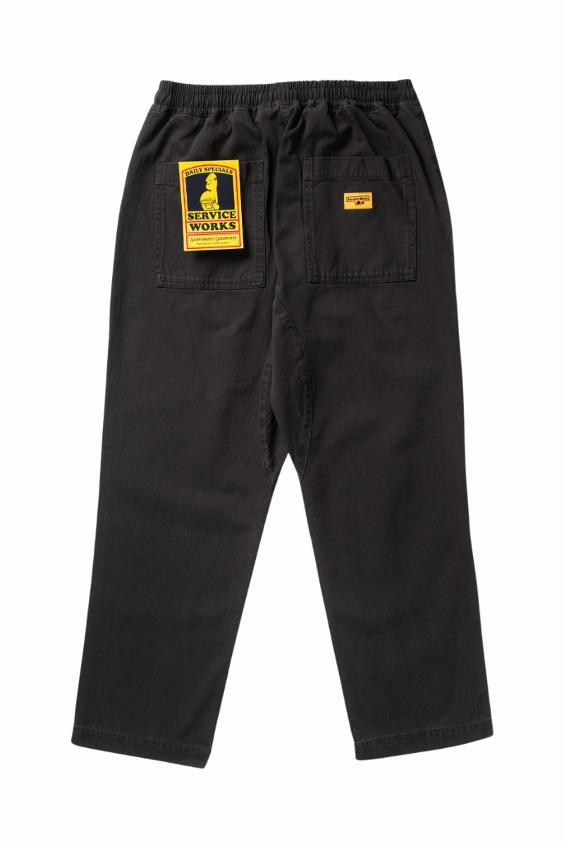 SERVICE WORKS PIGMENT HBT CHEF PANTS Black