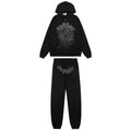 Sp5der Spiderweb Graphic Zip Hoodie & Sweatpants Matching Set