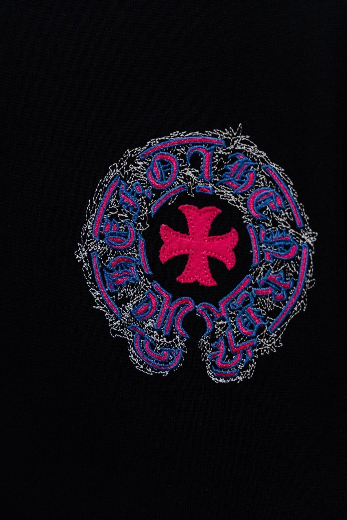 Chrome Hearts Circular Cross Floral Graphic T-Shirt
