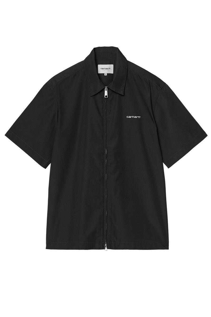 CARHARTT WIP POSTAL ZIP SHIRT S/S Black / Wax