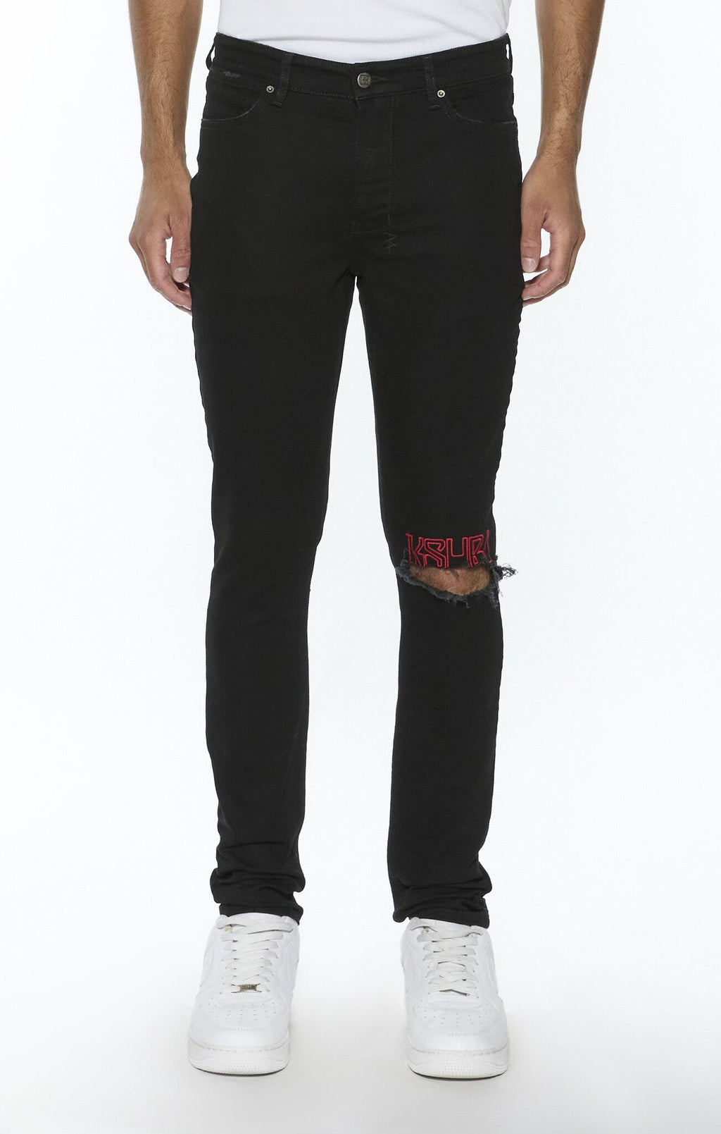Ksubi Van Winkle Laid Black Sting Denim