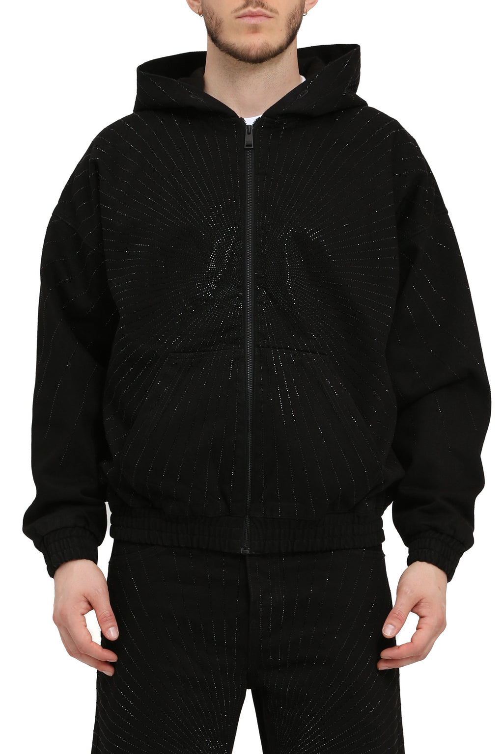 Purple Brand Radial Hotfix Zip Hoodie