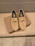 Versace Tan Hardware Loafers