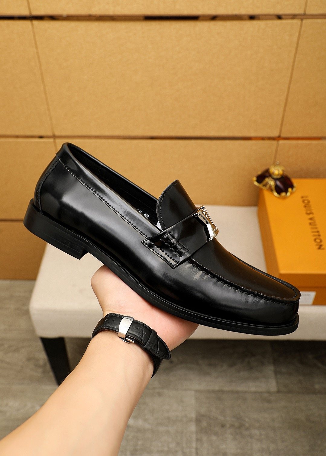Louis Vuitton Black Hardware Loafers