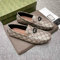 Gucci Monogram Driving Loafers