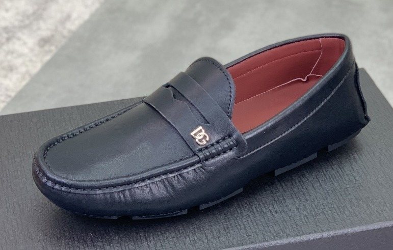 Dolce & Gabbana Navy Driving Loafers
