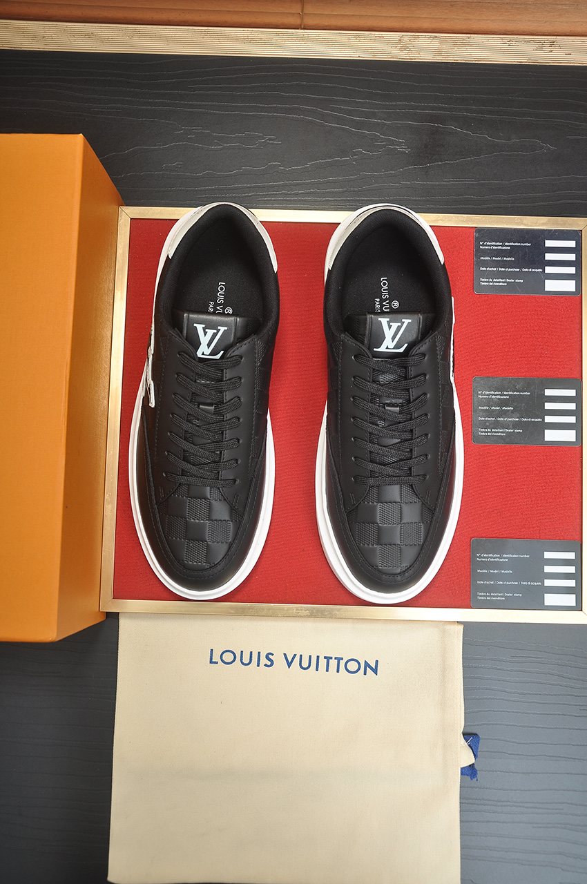 Louis Vuitton Black Low-Top Sneakers