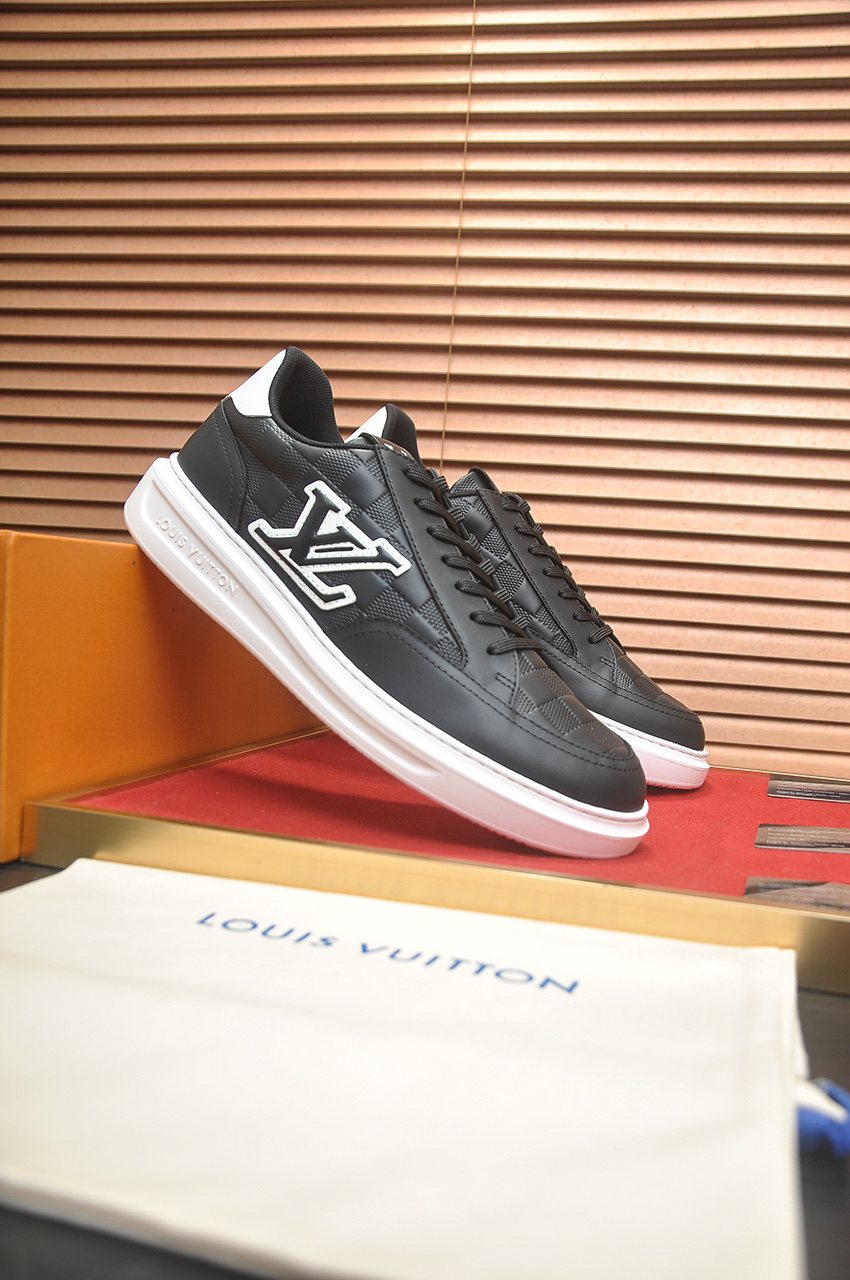 Louis Vuitton Black Low-Top Sneakers