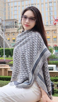 Dior Fringed Patterned Shawl