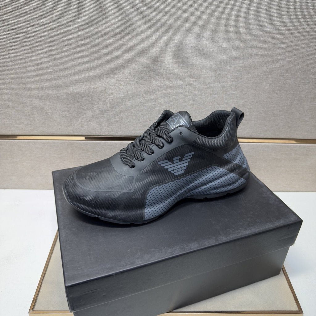 Emporio Armani Men's Textured Panel Sneakers
