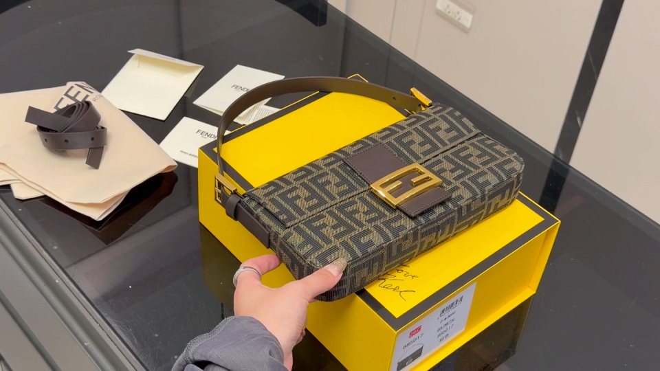 Fendi Monogram Flap Shoulder Bag