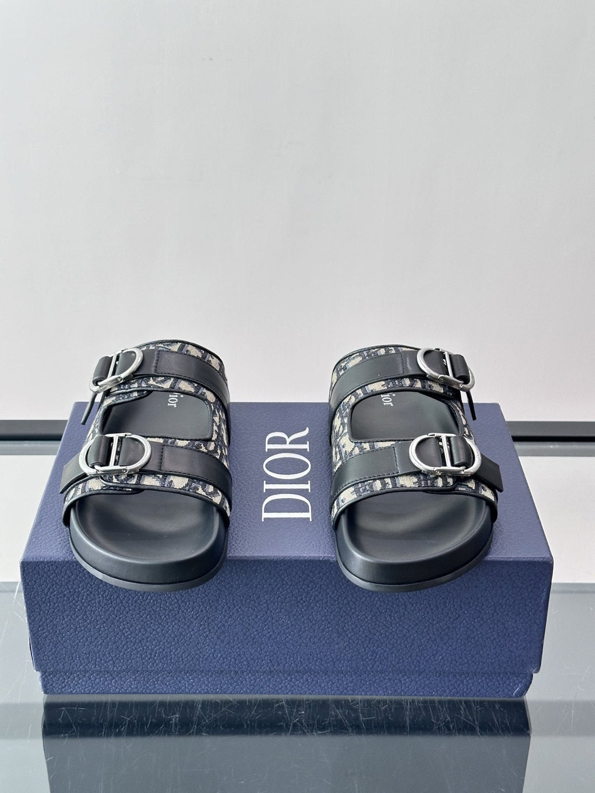 Dior Two-Strap Slide Sandals