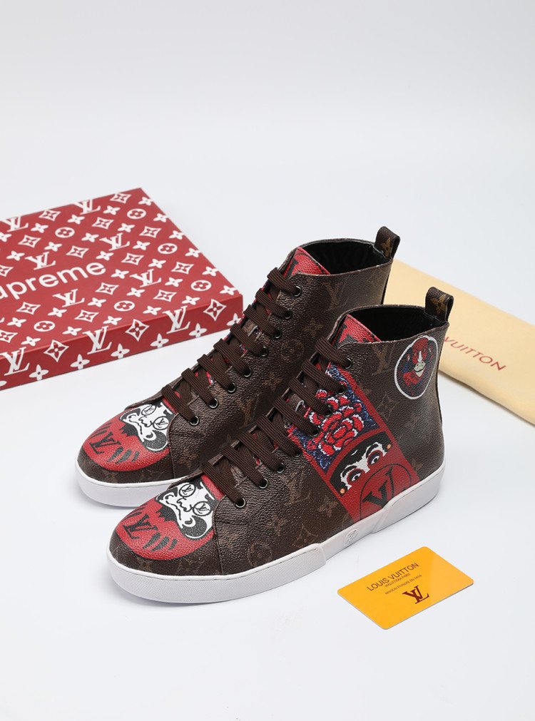 Animal Graphic High-Top Sneakers
