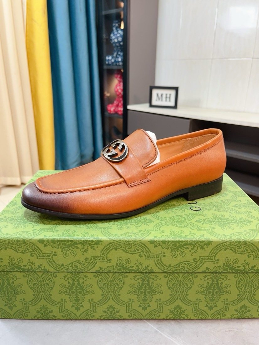 Gucci Men's Metal-Accent Loafers