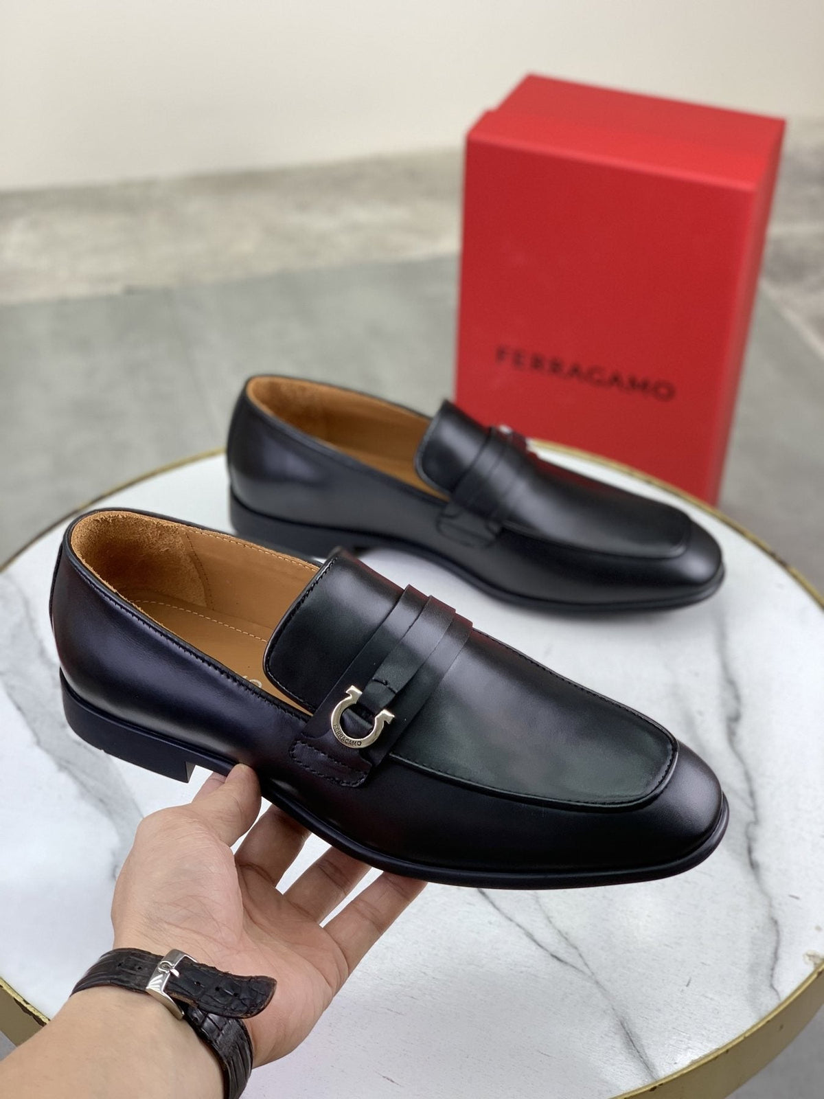 Salvatore Ferragamo Metal-Bit Loafers