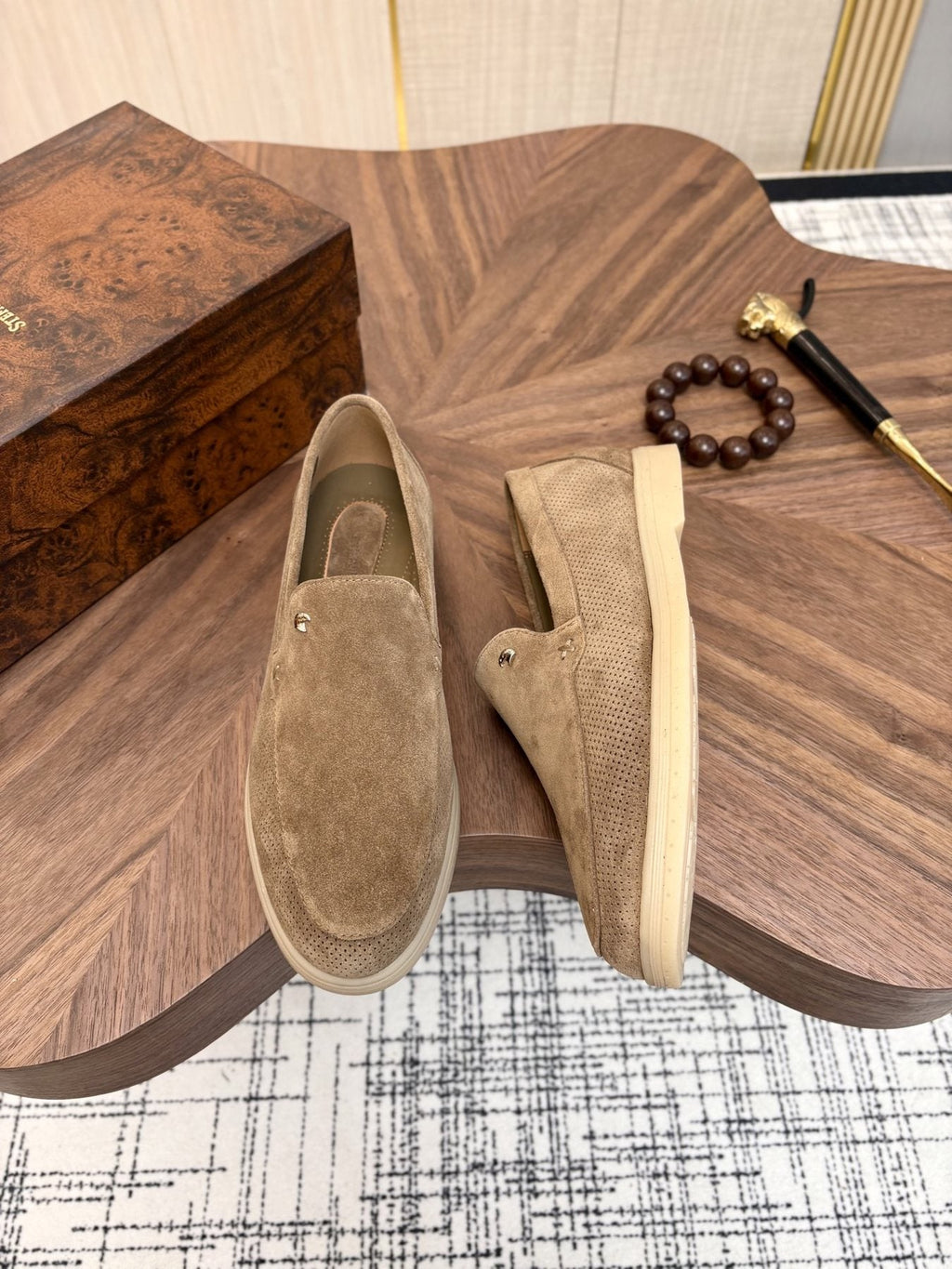 Stefano Ricci Perforated Slip-On Shoes