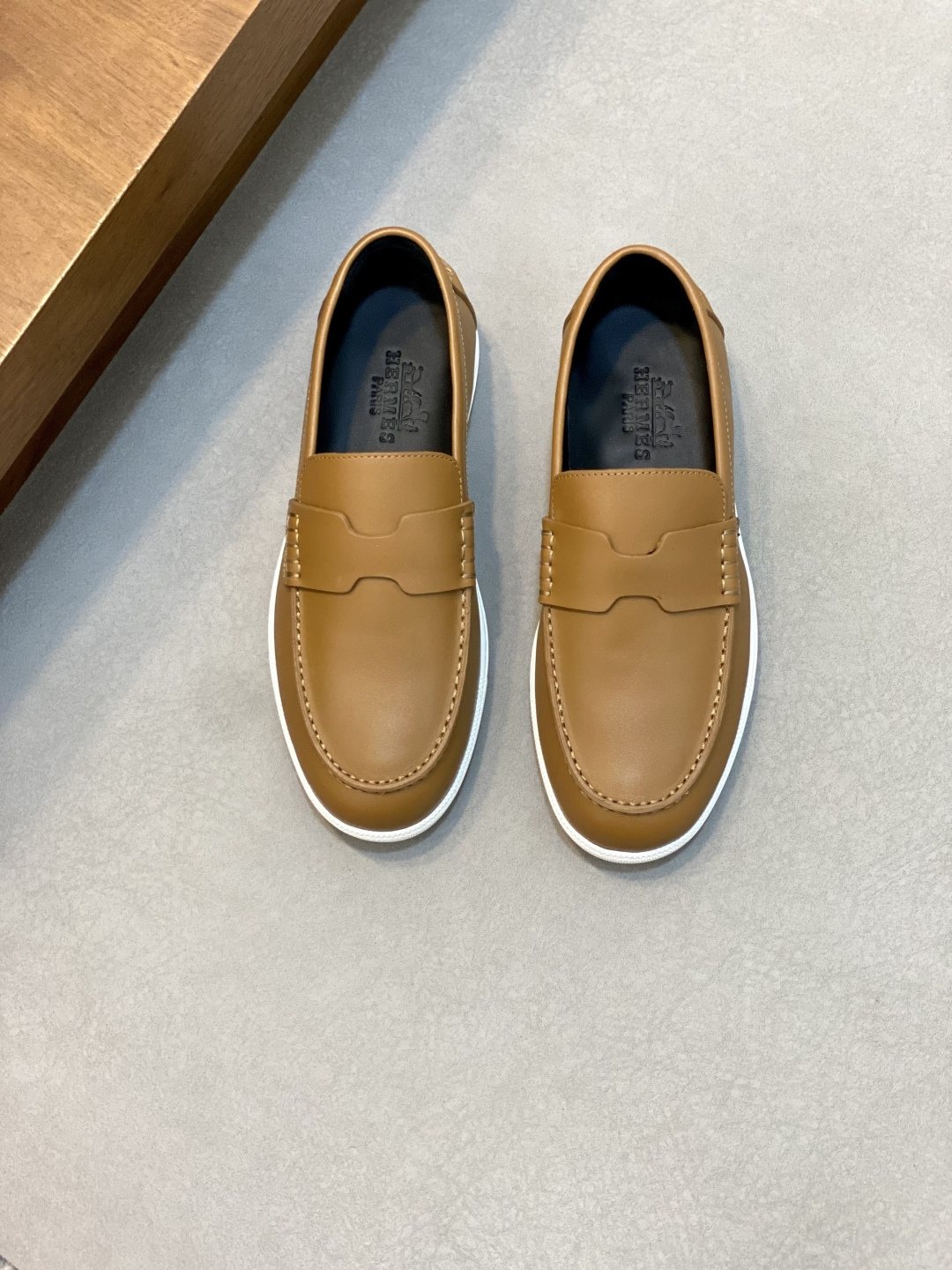 Hermès Men's Contrast Sole Loafers