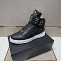 Philipp Plein Buckle-Strap High-Top Sneakers