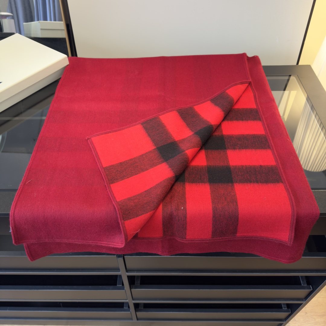 Burberry Reversible Plaid Poncho