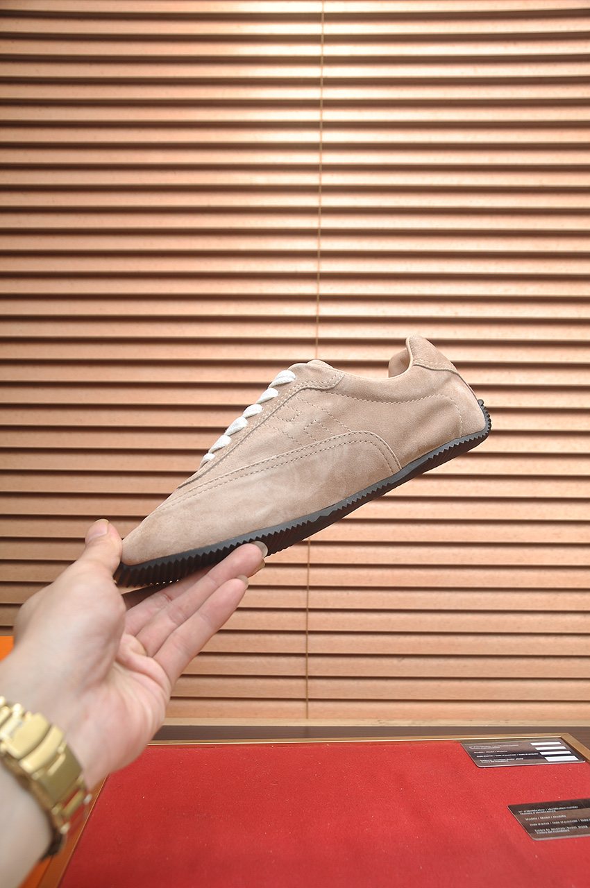 Hermes Low-Top Lace-Up Sneakers