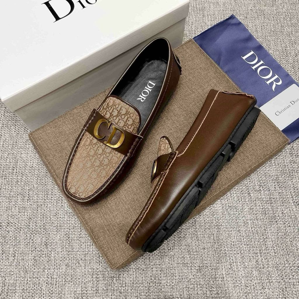 Dior Men's Monogram Hardware Loafers