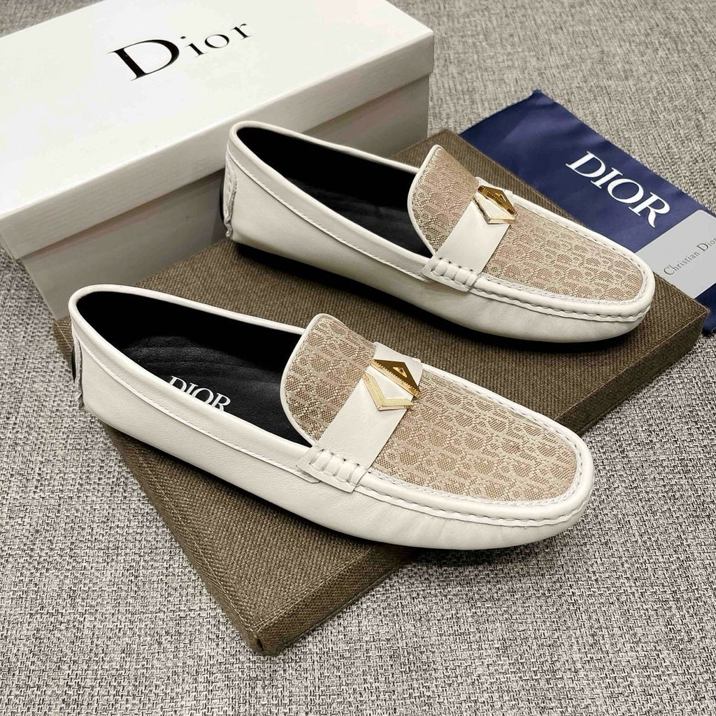 Dior Men's Monogram Hardware Loafers