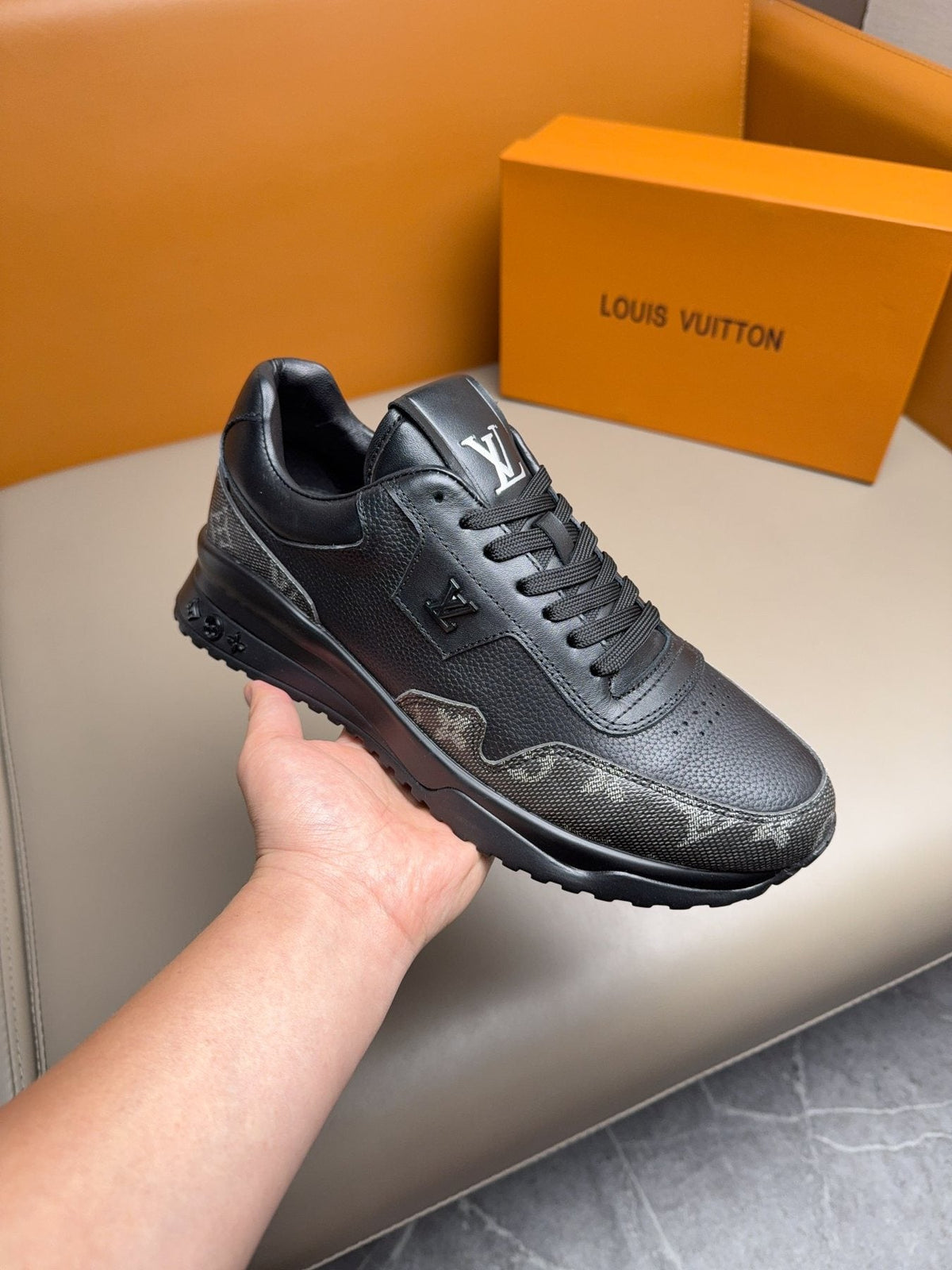 Louis Vuitton Paneled Low-Top Sneakers - Padded Collar