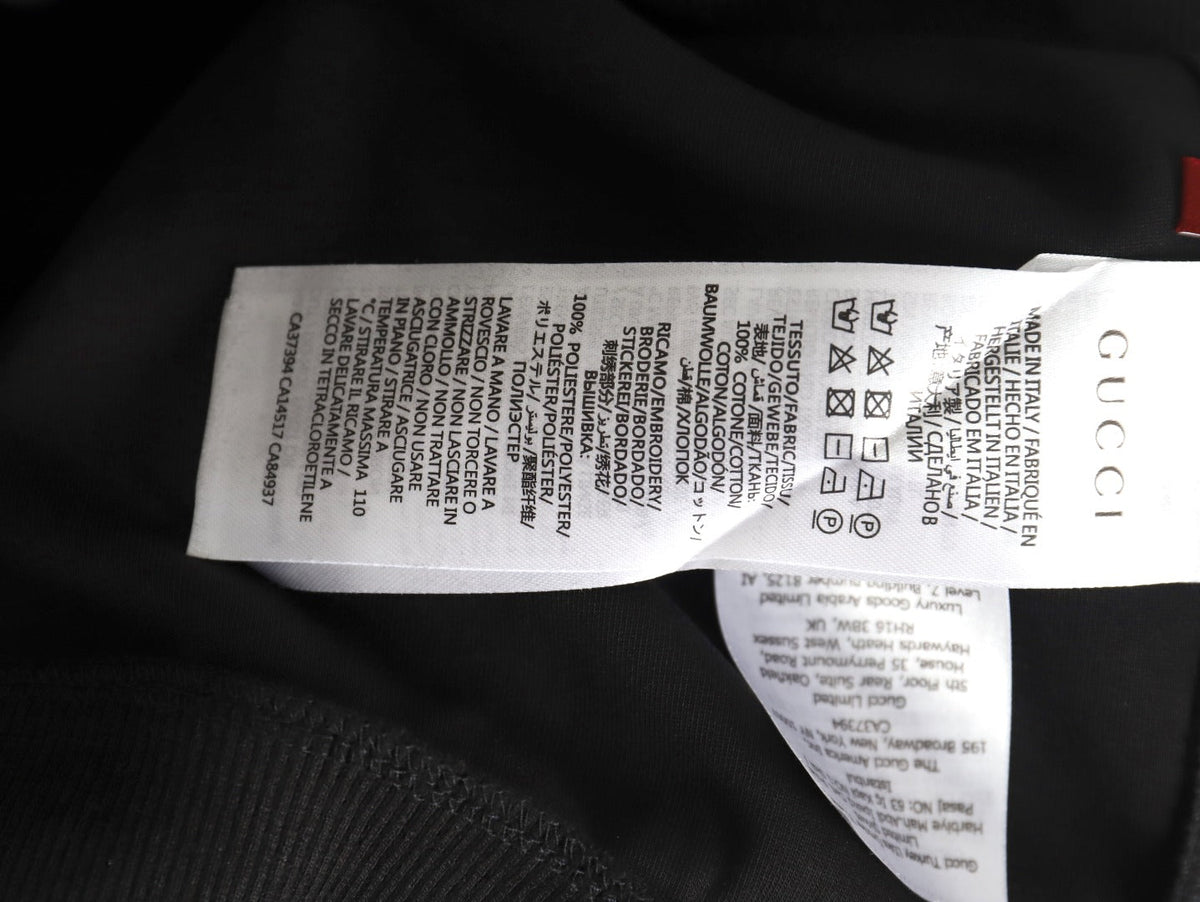 Gucci Small-Logo Full-Zip Hoodie - Black