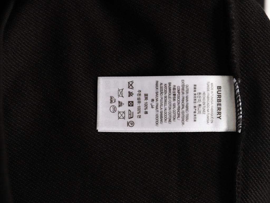 Burberry Equestrian Graphic Pullover Hoodie - Black
